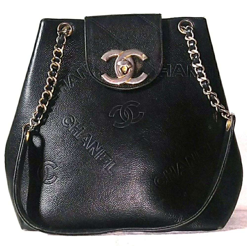 '70s-'80s VINTAGE CHANEL Caviar Leather Tote